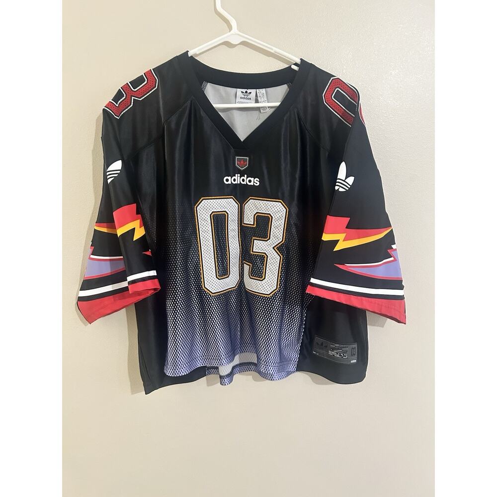 Adidas Women's Adilenium Season 3 Short Sleeve Graphics Jersey Size Large JX9217